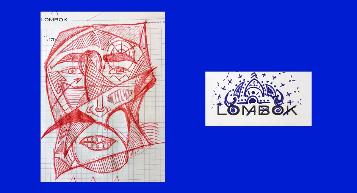 Los garabatos improvisados son una muestra de creatividad